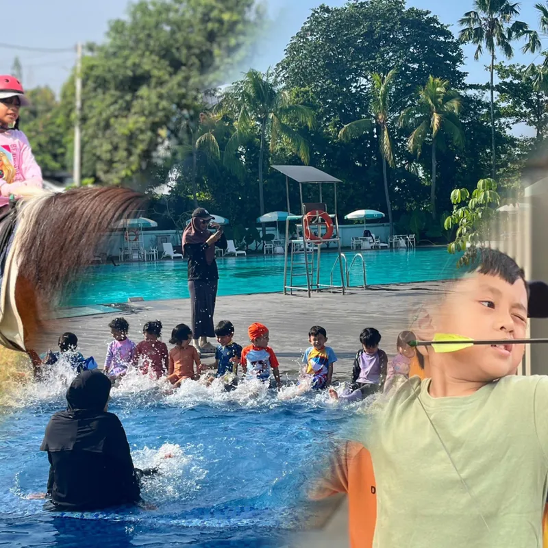 Asyiknya Belajar Sunnah Sejak Dini: Panahan, Renang, dan Berkuda di KB–TK Islam Raudhah BSD